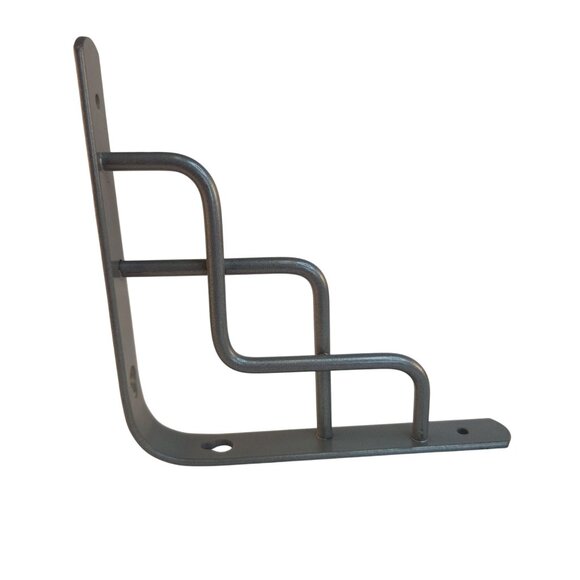 Silver Heavy-Duty Metal Shelf Brackets Set of 4 Zig-Zag Design Wall Mount Suppor - Picture 10 of 12